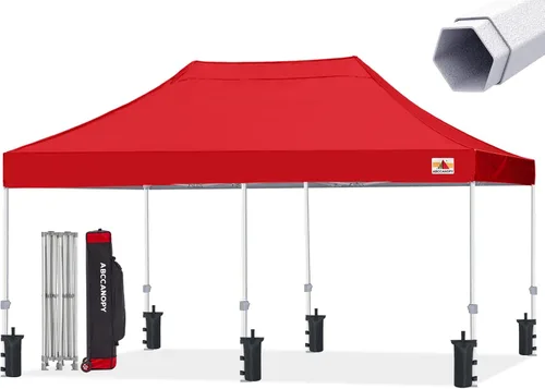 Miniatura 17 de ABCCANOPY Tienda de campaña con toldo emergente comercial 10x10 Serie Premium, Beige