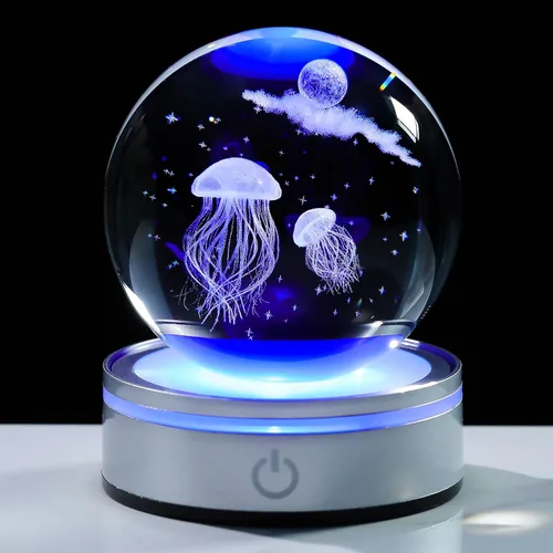 Miniatura 14 de Movdyka Bola de cristal 3D de colibrí, regalos para mujeres y hombres, adorno de colibrí de vidrio, figura de animales, decoración del hogar