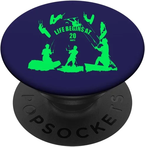 Life Begins at 20 Knots Green Silhouettes PopSockets Adhesive PopGrip