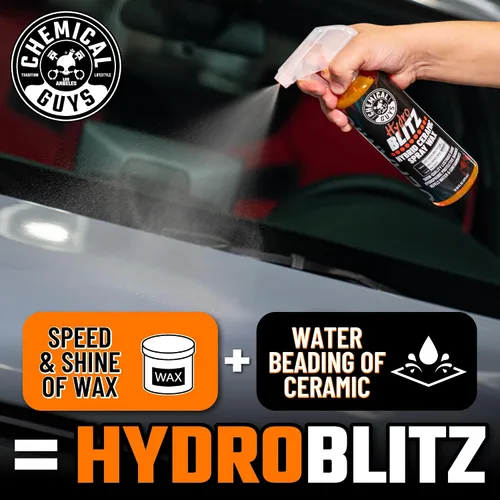 Miniatura 6 de Chemical Guys HydroBlitz Cera de revestimiento cerámico en aerosol con cera de carnauba - Fórmula de aerosol de cera híbrida para autos, camiones