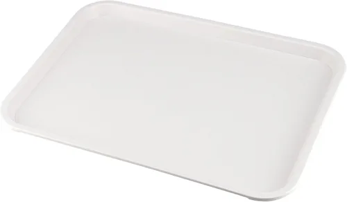 Miniatura 5 de Bandeja de plástico, paquete de 10 bandejas reutilizables de 16 x 12 pulgadas, superficie texturizada, bandejas apilables para servir alimentos