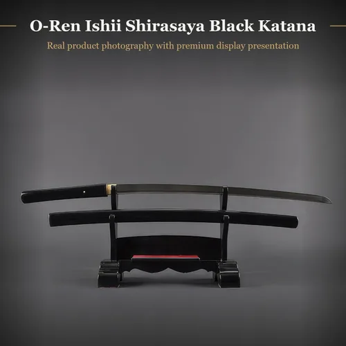 Miniatura 2 de Espada hecha a mano shirasaya, katana japonesa de samurai forjada a mano completamente funcional, de espiga completa, de acero al carbono, arcilla