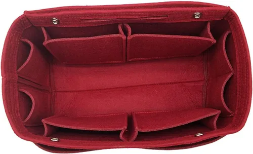 Miniatura 10 de LEXSION Organizador de fieltro para bolso – Bolsa de bolsillo múltiple en bolsa organizadora