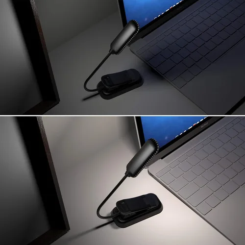 Miniatura 5 de PERFECTDAY Luz de libro recargable por USB, lámpara de lectura de 12 LED con 3 niveles de brillo, luz nocturna amigable para los ojos para leer