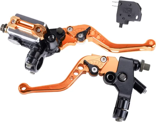 Miniatura 8 de Palancas universales de freno y embrague de manubrio de motocicleta de 7/8 pulgadas 22 mm CNC, juego izquierdo y derecho, compatibles con Harley