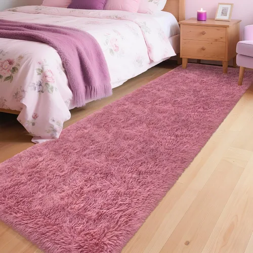 Miniatura 57 de Alfombras de pasillo beige de 2 x 6 pies para dormitorio, sala de estar, alfombra de felpa suave y esponjosa, alfombra de pasillo para pasillos