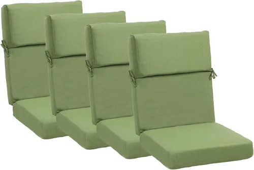 Miniatura 31 de BPS Cojín para silla mecedora de 20 x 20 pulgadas, resistente a la decoloración y al agua, cojines para sillas de patio con funda extraíble
