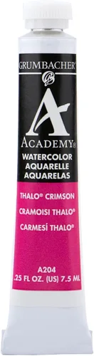 Miniatura 6 de Grumbacher Academy - Pintura de acuarela, 0.25 onzas, tono medio rojo cadmio (A029)