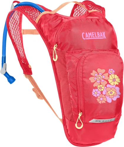 CamelBak Mini M.U.L.E. - Mochila de hidratación para niños con depósito de 1,5 L para caminatas y ciclismo Rosa/Flores