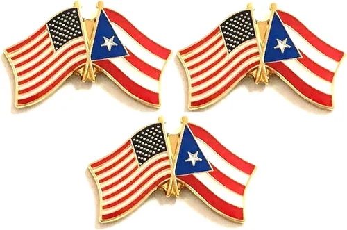 Miniatura 53 de 3 Pines de solapa con banderas de Estados Unidos y países internacionales, paquete de 3 pines dobles con diseño de banderas de Estados Unidos