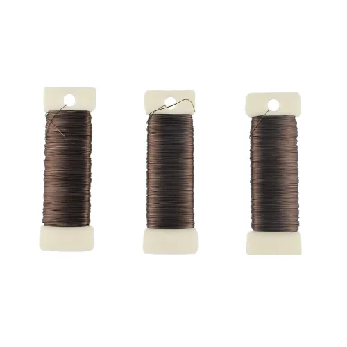 Miniatura 43 de HAHIYO Alambre Negro de Calibre 22 - 1 Rollo, 38 Yardas (115 Pies) Alambre Floral Flexible para Manualidades, Coronas de Navidad, Arreglos