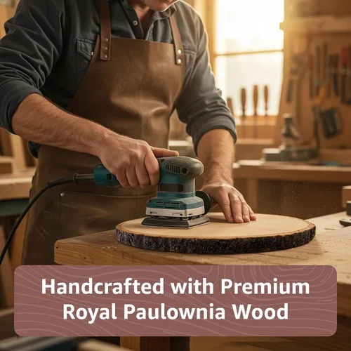 Miniatura 5 de KARAVELLA Rebanadas de madera grandes para centros de mesa, centros de mesa de madera para mesas, centro de mesa de boda rústico, losas de madera