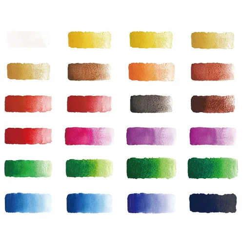 Miniatura 7 de Amazon Basics Juego de tubos de pintura acuarela vibrante, 24 colores, colores surtidos