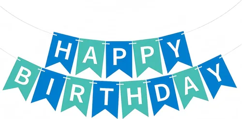 Miniatura 22 de Cartel de feliz cumpleaños suministros para fiesta de cumpleaños (B 1)