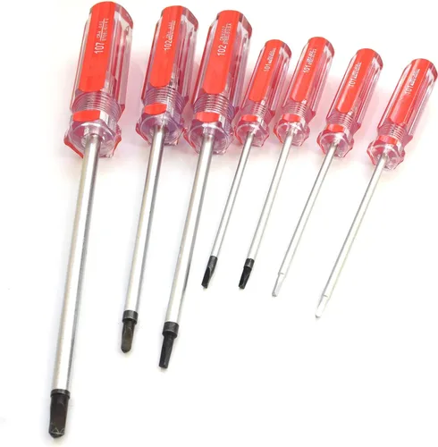 Miniatura 9 de Juego de destornilladores triangulares SKZIRI 7 tamaños 1.4mm 1.4mm 1.8mm 2.0mm 2.3mm 2.7mm 3.0mm 4.2mm, kit de herramientas de destornillador