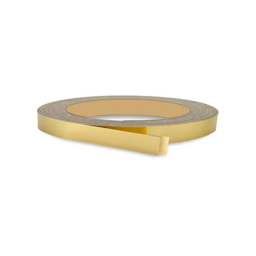 Miniatura 8 de Bandas de borde plateado cepillado de 1 pulgada x 25 pies – Adhesivo fuerte para despegar y pegar, fácil aplicación – Cinta de borde flexible