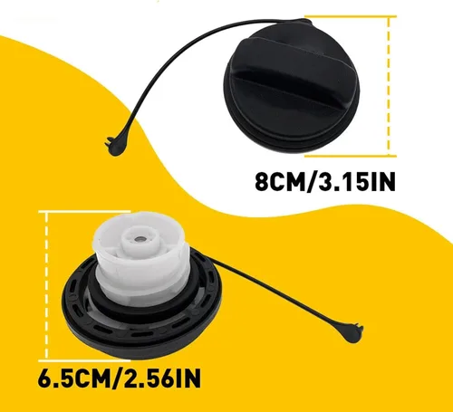Miniatura 5 de Tapón de rosca de llenado de combustible compatible con Hyundai para Accent 2006-2020 para Azera 2006-2017 para Elantra 2006-2020 Llenador