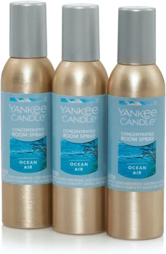 Yankee Candle Ocean Air - Spray concentrado para ambientes (3 unidades)