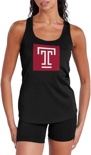 Miniatura 177 de Camiseta deportiva sin mangas oficial de NCAA Collegiate para mujer, con espalda cruzada, colección con logotipo primario