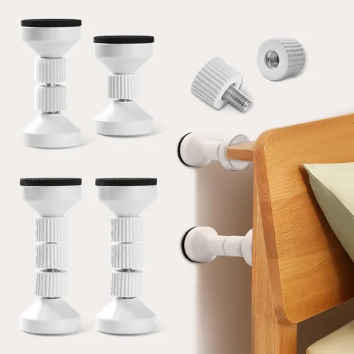 Miniatura 8 de dadop Marco de cama ajustable roscado, herramienta antivibraciones para cama, topes de cabecero, cabeceros de noche que evitan que se aflojen
