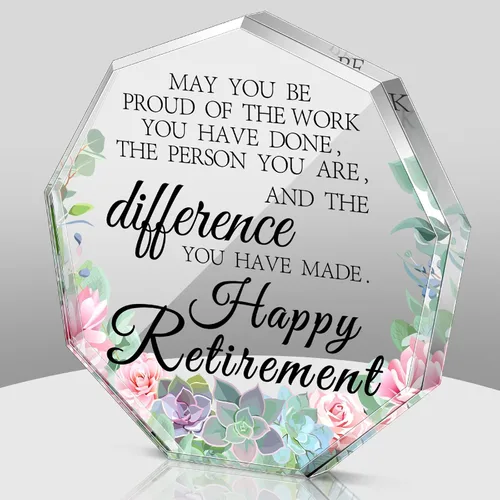 Miniatura 11 de Chunful Regalos Felices de Jubilación para Mujeres y Hombres Que Te Enorgullezca Recuerdo y Pisapapeles Placa de Jubilación Inspiradora Regalos