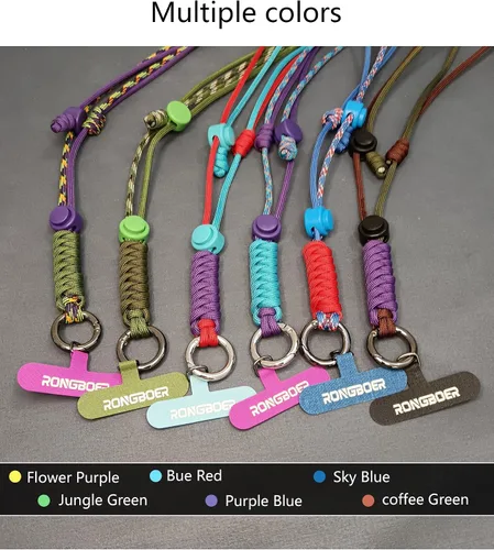 Miniatura 3 de Cordones para teléfono celular alrededor del cuello, cordón de muñeca para llaves, cordones para insignias de identificación, cordón ajustable