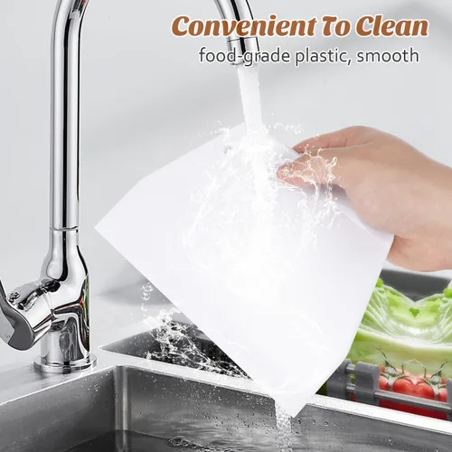 Miniatura 7 de 2 raspadores de plástico para tartas, tamaño grande, 8 x 5 pulgadas, raspador de tazón de masa flexible, antiadherente, herramienta de borde