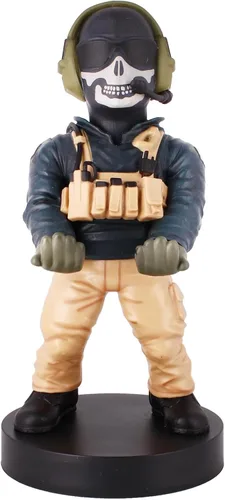 Power Up Factory Exquisite Gaming: Call of Duty: Teniente Simon "Ghost" Riley - Soporte original para teléfono móvil y controlador de juegos,