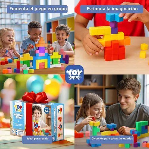 Miniatura 4 de TOY Life 36 piezas de bloques magnéticos para niños de 4 a 8 años, bloques de construcción magnéticos para niños pequeños de 3 a 5 años, juguetes