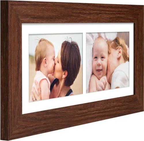Miniatura 562 de Marcos de Fotos Collage de 13.5X15.5 con 7 Aberturas para Fotos de 4X6, Marco de Fotos Múltiples con Paspartú para Decoración de Pared, Grano
