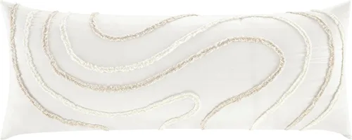 Miniatura 7 de Sweet Jojo Designs Funda de almohada de cuerpo de hojas botánicas bohemias (almohada no incluida), género neutro, marfil, crema, beige, tostado