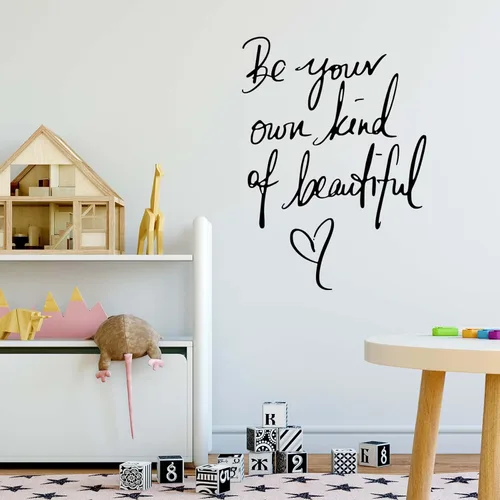 Miniatura 3 de Calcomanías de pared de vinilo inspiradoras, con frase "Be Your Own Kind of Beautiful Quote", decoración del hogar, calcomanías de pared para sala