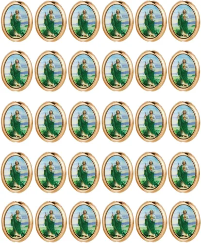 Miniatura 10 de 30 Piezas Cuentas Espaciadoras de Nuestra Señora de Guadalupe San Judas para Bricolaje Rosario Capilla Collar Pulsera Fabricación de Joyas Parte