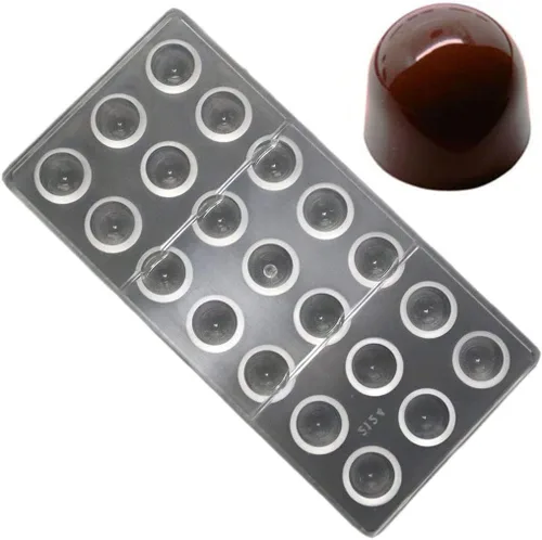 Miniatura 23 de Grainrain - Molde de policarbonato para chocolate, molde de barra de chocolate, 4 cavidades (19394)