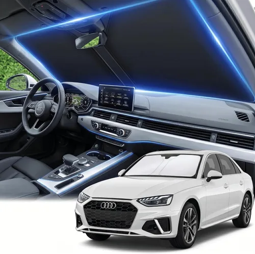 Miniatura 36 de Parasol para parabrisas Rivian R1S/R1T 2022-2024 2025 2026, parasol para ventana frontal, ajuste personalizado, accesorios R1S, visera solar