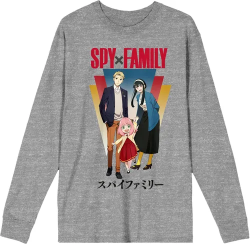 Miniatura 4 de Spy X Family Forger Family Poster Art - Camiseta negra de manga larga para adultos