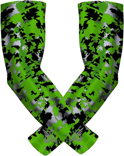 Miniatura 42 de Bucwild Sports Baseball Arm Sleeve - Youth & Adult 1 Pair - Football Basketball Cycling Tennis Bandera de EE.UU