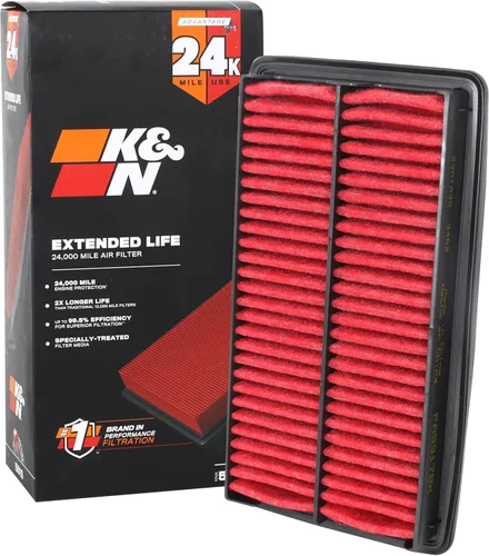 Miniatura 13 de K&N - Filtro de aire para motor: Filtro de repuesto de alto rendimiento, premium, lavable Compatible con Honda/Acura V6 2016-2019