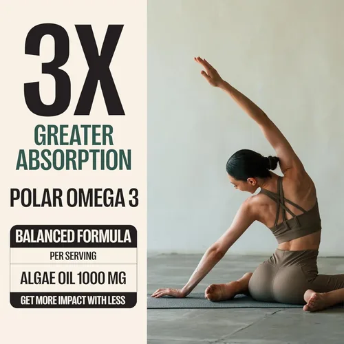 Miniatura 6 de Orlo Suplemento DHA de 1000 mg – 3 veces absorción natural islandés nórdico omega 3 DHA y EPA para apoyo cerebral y ocular – Alternativa de aceite