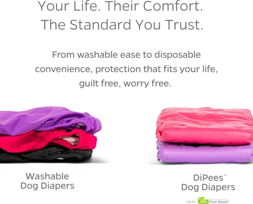 Miniatura 9 de Pet Parents® Pañales lavables para perros (paquete de 3) + Extendrs® de pañales duraderos para perros, pañales premium para perros hembra