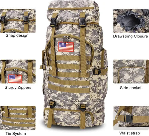 Miniatura 2 de Survival Gear - Kit profesional y mochila grande para campamento, kit de primeros auxilios para aventura al aire libre, accesorios de senderismo