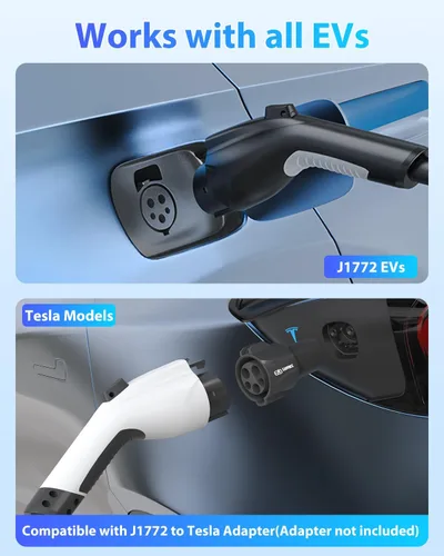 Miniatura 7 de EVDANCE Cable de extensión J1772, cable de extensión de cargador EV 32A, cable de carga de 21 pies para vehículo eléctrico de 110 V-240 V