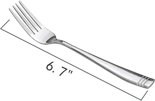 Miniatura 2 de Obstnny Juego de tenedores de postre de acero inoxidable, 6.7 pulgadas, juego de 12