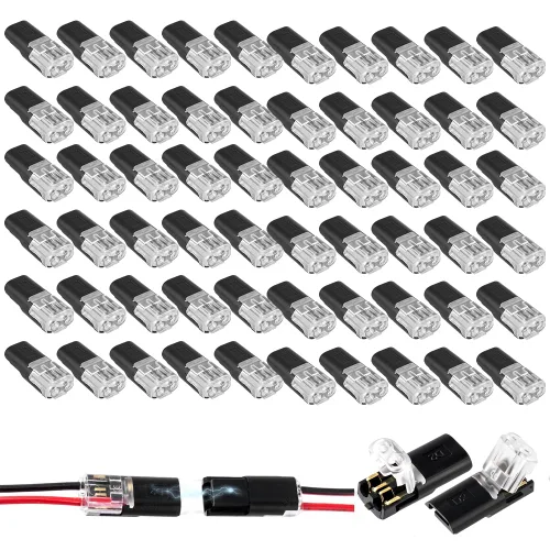 Miniatura 10 de Conector de doble cable con hebilla de bloqueo, conectores rápidos de alambre de bloqueo ignífugo, adecuado para reparaciones de emergencia, 20