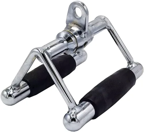 Miniatura 4 de LAT - Barra de tracción para entrenamiento de fuerza, cuerda de tríceps con mango en D, barra de presión recta giratoria en forma de V