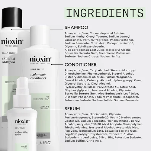 Miniatura 7 de Nioxin - Limpiador de cuero cabelludo seco y con comezón, línea de alivio