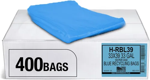 Miniatura 9 de Aluf Plastics Bolsas de basura azules de resistencia industrial de 55 a 60 galones, 1.2 milésimas de pulgada de pulgada de diámetro, 38 x 55
