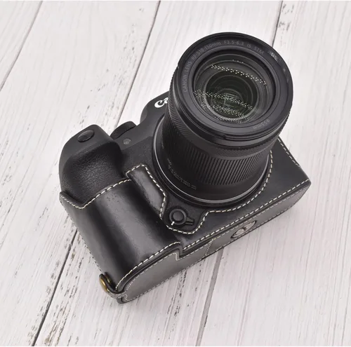 Miniatura 2 de Rieibi EOS R7 Quality PU Leather Half Case - Agarre para cámara sin espejo Canon EOS R7 - Negro