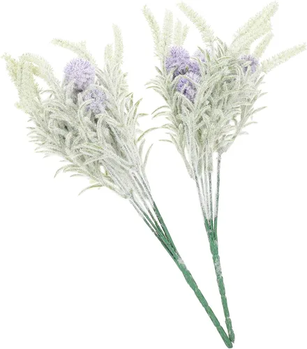 Miniatura 10 de Beavorty 2 decoraciones artificiales secas de diente de león para salas de casa, cola de conejo, arreglos florales de boda, elegantes dientes