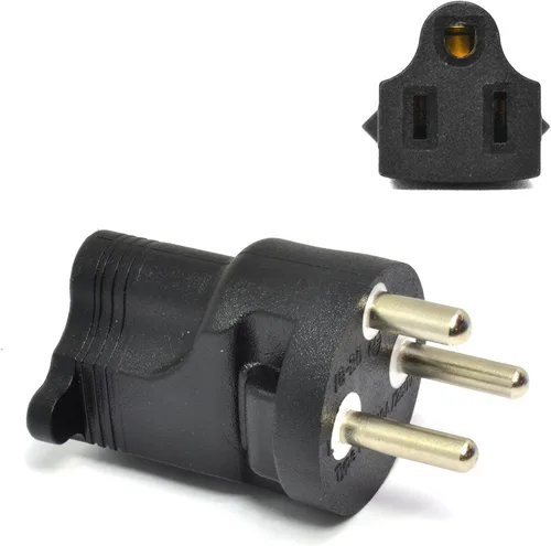 Miniatura 22 de Ceptics Japón, Filipinas NEMA 1-15 Adaptador de Enchufe de Energía para Viaje Acepta NEMA 5-15R - Certificado ETL - Grado Industrial (IG-6)